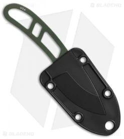 ESEE Candiru Fixed Blade Neck Knife (2" Olive Drab) -Esee Knives Shop ESEE Candiru Neck Knife Olive Drab BHQ 11662 er sheath
