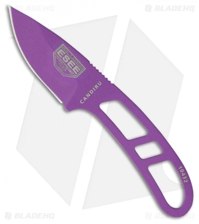 ESEE Candiru Fixed Blade Neck Knife Kit W/Extras (2" Purple) 3 ESEE Candiru Fixed Blade Neck Knife Kit W/Extras (2" Purple)