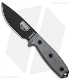 ESEE Knives ESEE-3P-B Knife Black Sheath (3.88" Black)
