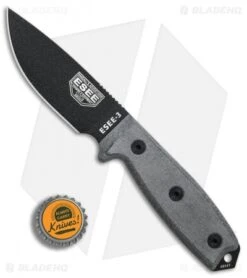 ESEE Knives ESEE-3P-B Knife Black Sheath (3.88" Black) 10 ESEE Knives ESEE-3P-B Knife Black Sheath (3.88" Black) -Esee Knives Shop ESEE Knives ESEE 3P B black sheath black BHQ 17615 er bottlecap