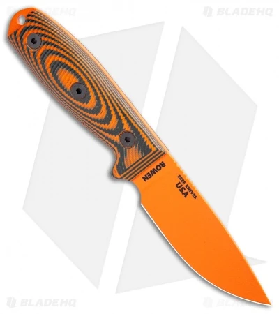 ESEE Knives ESEE-3PMOR-006 Fixed Blade Knife Orange/Black G-10 (3.9" Orange) 4 ESEE Knives ESEE-3PMOR-006 Fixed Blade Knife Orange/Black G-10 (3.9" Orange) - Image 2