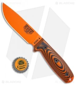 ESEE Knives ESEE-4POR-006 Fixed Blade Knife Orange / Black 3D G-10 (4.5" Orange) -Esee Knives Shop ESEE Knives ESEE 4POR 006 Orange Black 3D G 10 Orange BHQ 105811 jr bottlecap