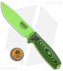 ESEE Knives ESEE-4PVG-007 Fixed Blade Knife Green / Black 3D G-10 (4.5" Green) 9 ESEE Knives ESEE-4PVG-007 Fixed Blade Knife Green / Black 3D G-10 (4.5" Green) -Esee Knives Shop ESEE Knives ESEE 4PVG 007 Green Black 3D G 10 Green BHQ 105810 jr bottlecap