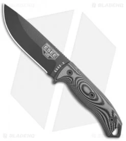 ESEE Knives ESEE-5PB-002 Fixed Blade Knife Gray/Black 3D G-10 (5.25" Black)
