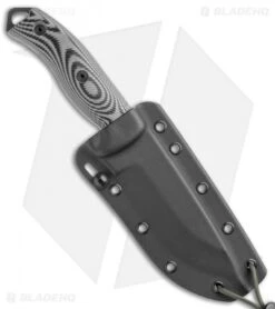 ESEE Knives ESEE-5PB-002 Fixed Blade Knife Gray/Black 3D G-10 (5.25" Black) -Esee Knives Shop ESEE Knives ESEE 5PB 002 Gray Black 3D G 10 Black BHQ 105812 jr sheath