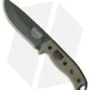 ESEE Knives ESEE-5S-KO-OD Fixed Blade Knife (5.25" OD Green Serr) *No Sheathing* -Esee Knives Shop ESEE Knives ESEE 5S KO OD OD Green serr BHQ 46301 er jr