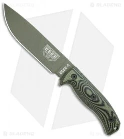ESEE Knives ESEE-6POD-003 Fixed Blade Knife OD Green/Black 3d G-10 (6.5" OD)