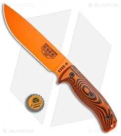ESEE Knives ESEE-6POR-006 Fixed Blade Knife Orange/Black 3D G-10 (6.5" Orange) -Esee Knives Shop ESEE Knives ESEE 6POR 006 Orange Black 3D G 10 Orange BHQ 105823 jr bottlecap