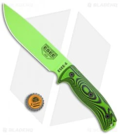 ESEE Knives ESEE-6PVG-007 Fixed Blade Knife Green/Black 3D G-10 (6.5" Green) 12 ESEE Knives ESEE-6PVG-007 Fixed Blade Knife Green/Black 3D G-10 (6.5" Green) -Esee Knives Shop ESEE Knives ESEE 6PVG 007 Green Black 3D G 10 Green BHQ 105822 jr bottlecap