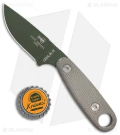 ESEE Knives Izula-II Neck Knife Micarta (2.88" OD Green) -Esee Knives Shop ESEE Knives Izula II Neck Knife Micarta OD Green BHQ 10749 er bottlecap