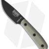ESEE Knives ESEE-3 Fixed Blade Knife Green Micarta (3.88" Stonewash 1095HC) -Esee Knives Shop ESEE Model 3 Traditional Handle BHQ 83392 jr