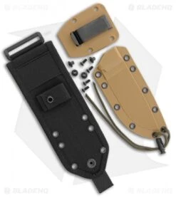 ESEE Knives ESEE-4 Coyote Tan Sheath + Clip Plate + MOLLE Back
