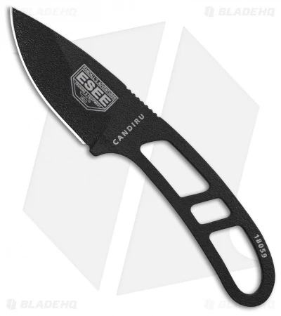 ESEE Candiru Fixed Blade Neck Knife (2" Black) 3 ESEE Candiru Fixed Blade Neck Knife (2" Black)