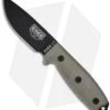 ESEE Knives ESEE-3MIL-P Knife Green Sheath & MOLLE Back (3.88" Black) 2 ESEE Knives ESEE-3MIL-P Knife Green Sheath & MOLLE Back (3.88" Black) -Esee Knives Shop esee 3mil p