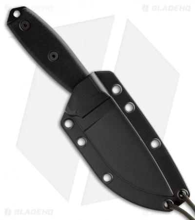 ESEE Knives ESEE-3MIL-S-BLK Knife Black G-10 & MOLLE Back (3.88" Black Serr) 4 ESEE Knives ESEE-3MIL-S-BLK Knife Black G-10 & MOLLE Back (3.88" Black Serr) - Image 2