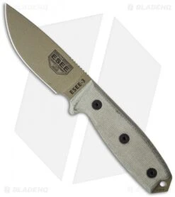 ESEE Knives ESEE-3P-MB-DE Knife Sheath & MOLLE Back (3.88" Dark Earth)