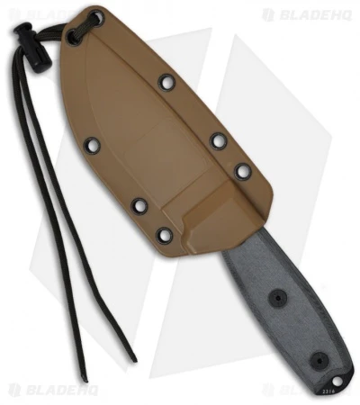 ESEE Knives ESEE-3SM Modified Knife Coyote Sheath (3.88" Black Serr) 4 ESEE Knives ESEE-3SM Modified Knife Coyote Sheath (3.88" Black Serr) - Image 2