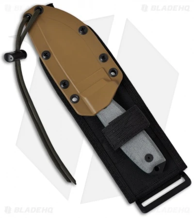 ESEE Knives ESEE-3P-MB Knife Coyote Sheath & MOLLE Back (3.88" Black) 4 ESEE Knives ESEE-3P-MB Knife Coyote Sheath & MOLLE Back (3.88" Black) - Image 2