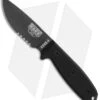 ESEE Knives ESEE-3S-TG-B Knife Black G-10 (3.88" Gray Serr) 2 ESEE Knives ESEE-3S-TG-B Knife Black G-10 (3.88" Gray Serr) -Esee Knives Shop esee 3s tg b black serrated fixed