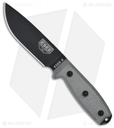 ESEE Knives ESEE-4P Fixed Blade Knife (4.5" Black) 3 ESEE Knives ESEE-4P Fixed Blade Knife (4.5" Black)