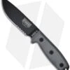 ESEE Knives ESEE-4S-MB Fixed Blade Knife W/ MOLLE Back (4.5" Black Serr) 1 ESEE Knives ESEE-4S-MB Fixed Blade Knife W/ MOLLE Back (4.5" Black Serr) -Esee Knives Shop esee 4s