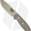 ESEE Knives ESEE-4S-MB-DT Wilderness Knife W/ MOLLE Back (4.5" Tan Serr) -Esee Knives Shop esee 4s dt