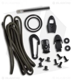 ESEE Knives Izula Tactical Gray Neck Knife Powder Coat + Kit Extras -Esee Knives Shop esee izula kit 10