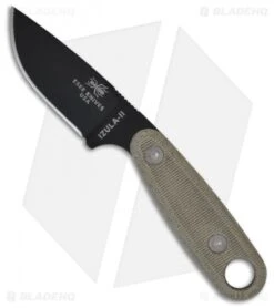 ESEE Izula-II Black Survival Concealed Carry Neck Knife + Kit Extras