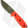 ESEE Knives ESEE-3S-OD-KO Knife Orange G-10 (3.88" Green Serr) *No Sheathing* -Esee Knives Shop randalls adventure and training esee 3 rowen fixed orange es3sk00d